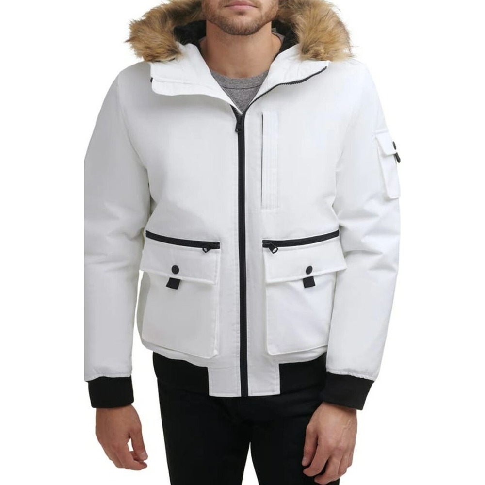 Levi's men coat hooded LM1RP954 water resistant white S $250